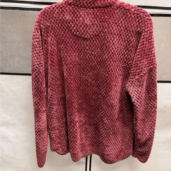Simply Southern Textured Maroon Pullover - Picture 3 of 4